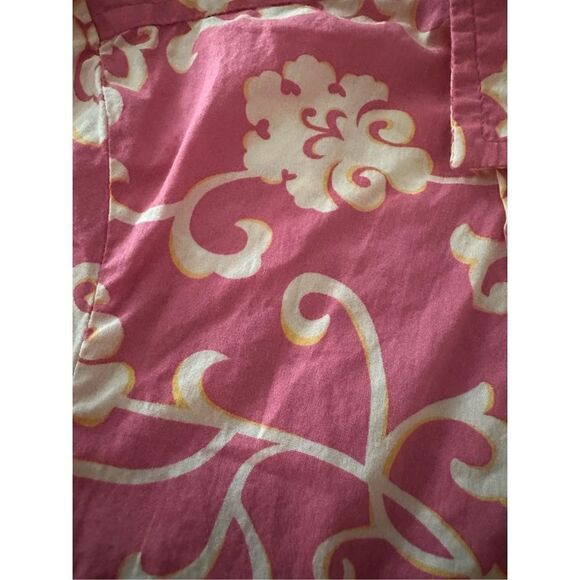 Charter Club Women’s Pink Floral Print Long Sleeve Button-Up Blouse‎ Size 4 - Picture 3 of 8